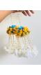 Yellow-White Floral Kaliras/ Kaleera for Haldi