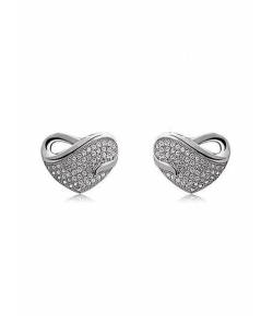 Silvery Love Earrings