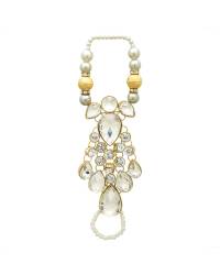 Buy Online Crunchy Fashion Earring Jewelry Pompon Crystal Pearly Statement ring Bracelet  Jewellery CFA0020