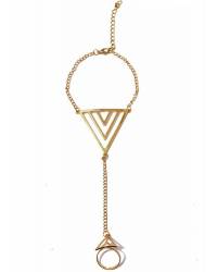 Buy Online Crunchy Fashion Earring Jewelry Hollow Flower Ring Bracelet Jewellery CFA0024