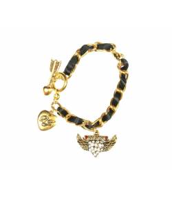 Valentine Special Vintage Angel Wing Heart Bracelet