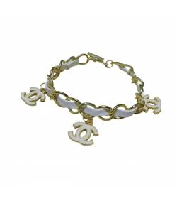 Vintage CC Charm Bracelets-White