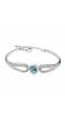 Valentine Special Blue Heart Austrain Crystal Bracelet