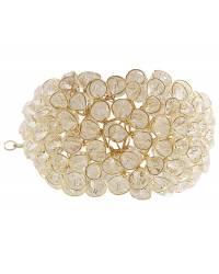 Buy Online Crunchy Fashion Earring Jewelry Sparkled Leaf Golden Earring Jewellery CFE0477