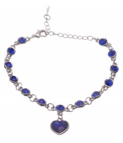 Sterling Royal Heart Bracelet