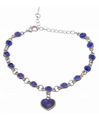 Sterling Royal Heart Bracelet
