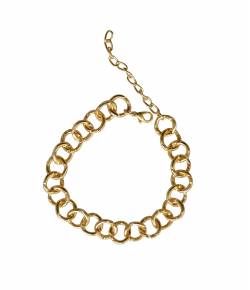 Flourishing Golden Chain Bracelet