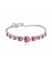 Buy Online Crunchy Fashion Earring Jewelry Embellished Red Crystal Drop Earrings Jewellery CFE0899