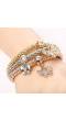 Austrian Diamond Butterfly Charms bracelet Set