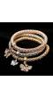 Austrian Diamond Butterfly Charms bracelet Set