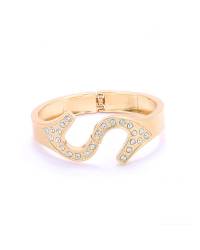 Buy Online Crunchy Fashion Earring Jewelry Golden Bauble Cuff Bracelet Jewellery CFB0334