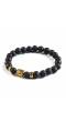 Gold Plated Buddha Charms Beads Strechable Bracelet 