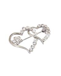 Buy Online Crunchy Fashion Earring Jewelry Twin Heart Aqua Earrings Jewellery CFE0575