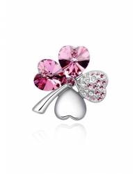 Buy Online Royal Bling Earring Jewelry Fuchsia Leafy Pearling Earring Jewellery RAE0037