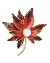 Buy Online Crunchy Fashion Earring Jewelry The Last Leaf Brooch Jewellery CFBR0003
