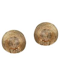Buy Online Royal Bling Earring Jewelry Traditional Blue Meenakari Gold Plated Chandbali Earring RAE0867 Jewellery RAE0867