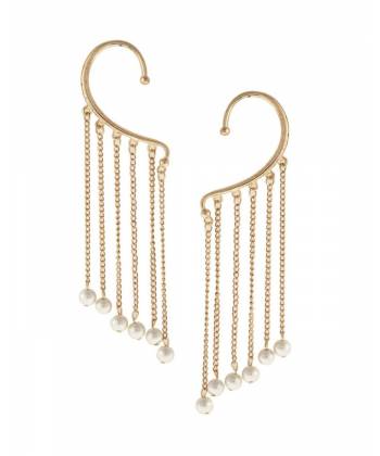 Pearl Drop ear Cuff Pair