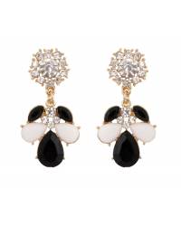 Buy Online Crunchy Fashion Earring Jewelry White Alloy Drops Danglers Earrings  Jewellery CFE0796