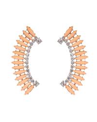 Buy Online Crunchy Fashion Earring Jewelry Tiaraz Fashion German Silver Beaded Earrings Jewellery CMB0022