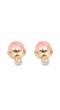 Dual Delight Pink Earrings