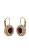 Austrain Crystal Purple Stud Bali Earring