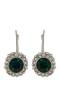 Austrain Crystal Green Stud Bali earring
