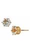 Gold Charm Stud Earring