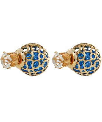 Gold Charm Stud Earring