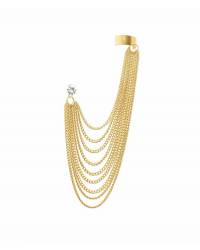 Buy Online Crunchy Fashion Earring Jewelry Oxidized Gold Plated Cutout Jhumka Earrings Jhumki RAE0418