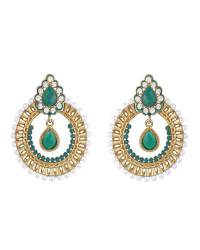 Buy Online Crunchy Fashion Earring Jewelry Traditional Gold plated Chandbali Earrings Jewellery RAE0250