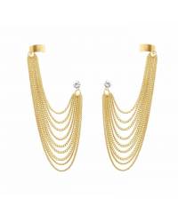 Buy Online Crunchy Fashion Earring Jewelry Baroque Florid Golden Earrings Jewellery CFE0536