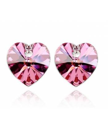 Crystal Love Stud Earrings