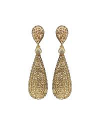 Buy Online Crunchy Fashion Earring Jewelry Embellished Brown Crystal Drop Earrings Jewellery CFE0895