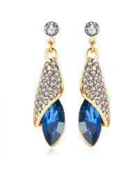 Buy Online Crunchy Fashion Earring Jewelry Salmon Red Dew Drop Earrings Jewellery CFE0684