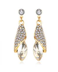 Buy Online Crunchy Fashion Earring Jewelry Aqua Kundan Drop Earrings Jewellery CFE0677