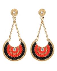 Buy Online Crunchy Fashion Earring Jewelry Bohemian Beaded Fan Shaped Earrings Jewellery CFE1018