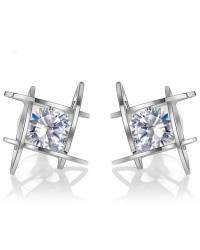 Buy Online Crunchy Fashion Earring Jewelry Zircon Studded Triangle Stud Earrings Jewellery CFE0662
