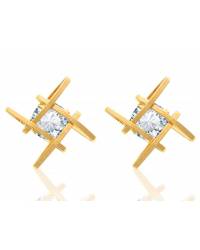 Buy Online Crunchy Fashion Earring Jewelry Embedded Brown Crystal Drop Earrings Jewellery CFE0883
