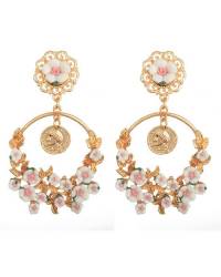 Buy Online Crunchy Fashion Earring Jewelry Multicolored Clay Flower Studs for Girls & Women Jewellery CFE1057