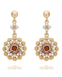 Buy Online Crunchy Fashion Earring Jewelry Gold-Plated Western Antique Dangler Earrings CFE0780 Jewellery CFE0780