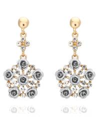 Buy Online Crunchy Fashion Earring Jewelry Stone Embellished Golden Drop Earrings Jewellery CFE0818