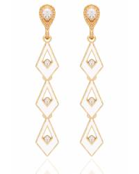 Buy Online Crunchy Fashion Earring Jewelry Black Crystal DewDrop Earrings Jewellery CFE0682
