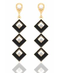 Buy Online Crunchy Fashion Earring Jewelry Dangling Square Red Earrings for Women Jewellery CFE0806