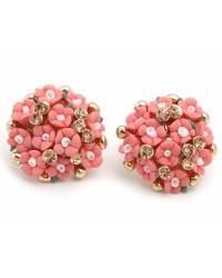Buy Online Crunchy Fashion Earring Jewelry Red-Purplle Leaf Stud  Jewellery CFE0959