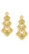 Crystal Golden Metal Drops & Danglers Earrings
