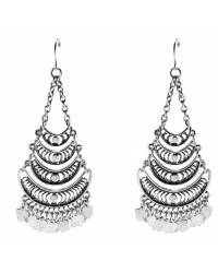 Buy Online Royal Bling Earring Jewelry "The Tribal Muse" Collection Oxidized Silver Jhumka Earrings Jewellery RAE0206