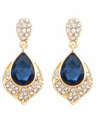 Buy Online Crunchy Fashion Earring Jewelry Clear Crystal Dangling Earrings Jewellery CFE0891