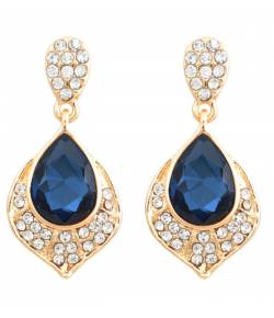 Blue Crystal Drop Metal Drops