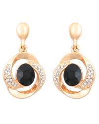 Buy Online Crunchy Fashion Earring Jewelry Gold-Plated Square White Stone Stud Earrings CFE0929 Jewellery CFE0929
