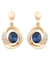 Buy Online Crunchy Fashion Earring Jewelry White Flower Metal Drops & Danglers Jewellery CFE0808